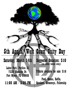5th Annual West Coast Unity Day @ Lakes Park, Pavilion C1 | Fort Myers | Florida | United States