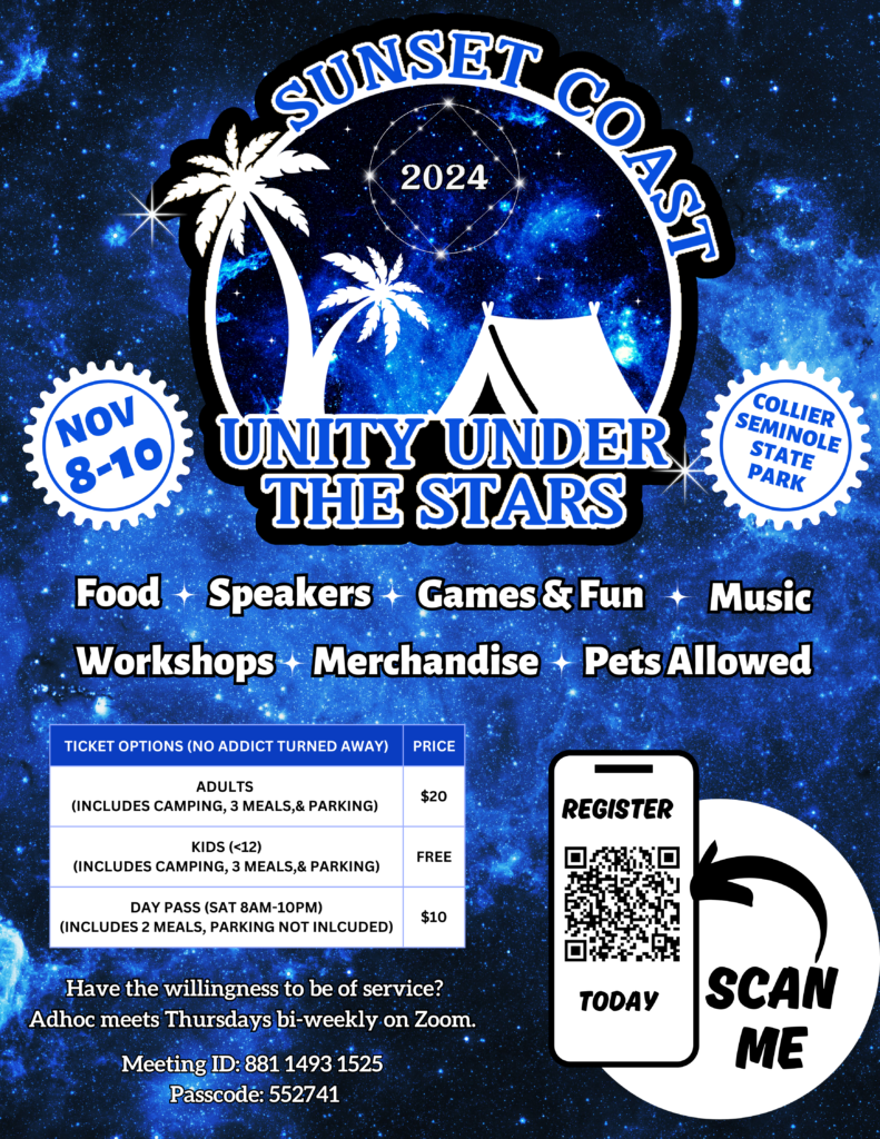 Unity Under the Stars Campout, 11/8 - 11/10 2024, Collier Seminole State Park