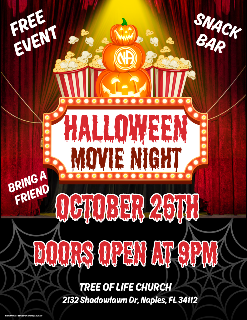 Halloween Movie Night, 10/26/24 9pm, Tree of Life Church