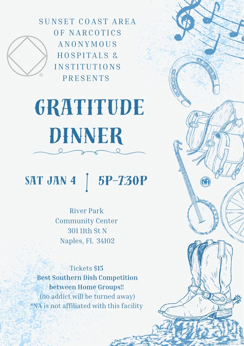 H&I Gratitude Dinner Information